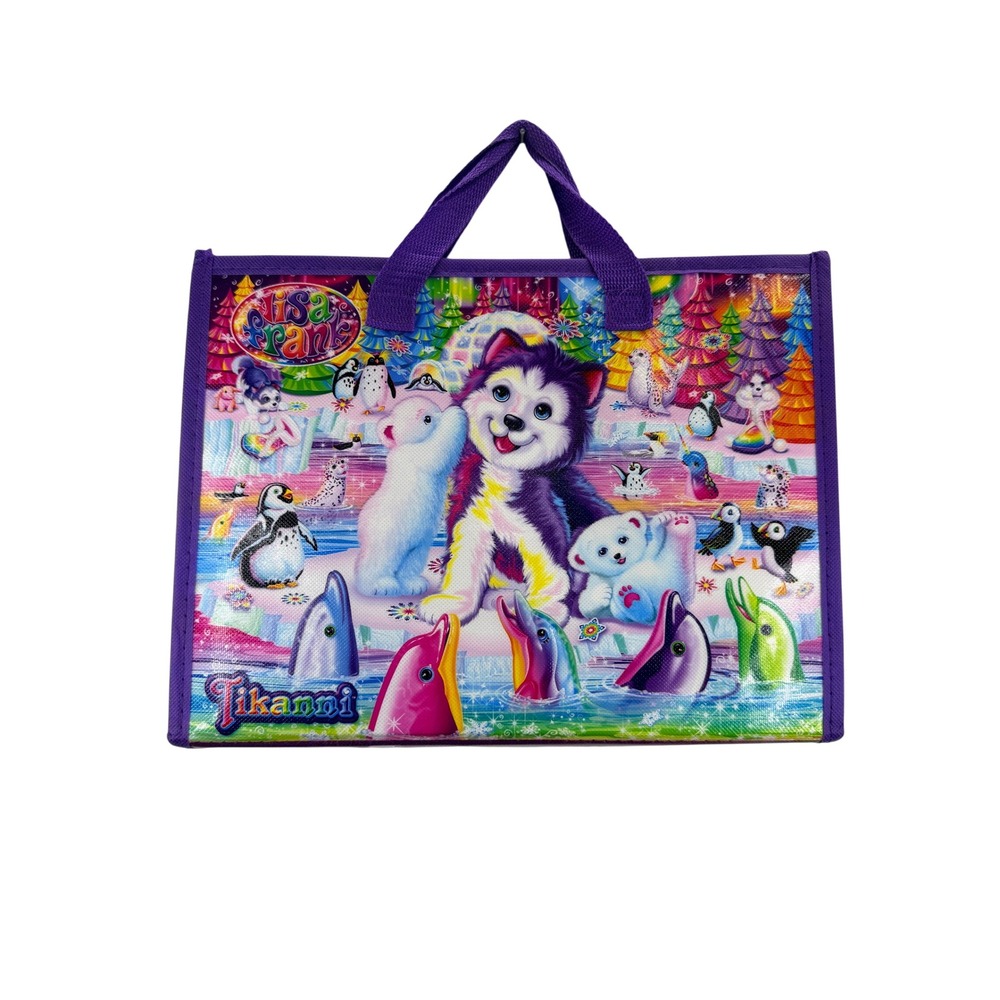 Lisa Frank Tikanni‎ Huskey Trifold Portfolio Case Art 2020 Color Puzzle Creating